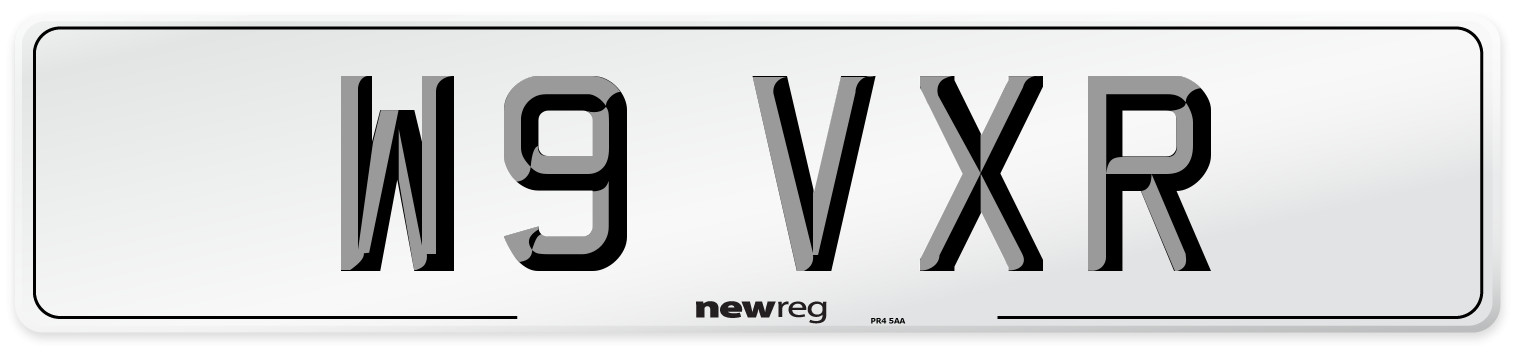 W9 VXR Number Plate from New Reg